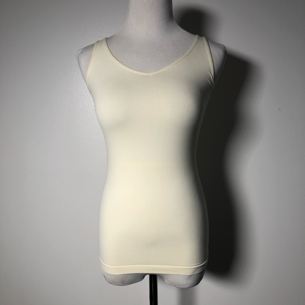 DONATED Cream color exercise tank top